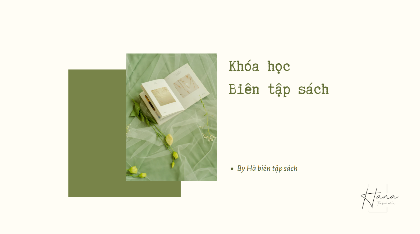 Khóa học Biên tập sách